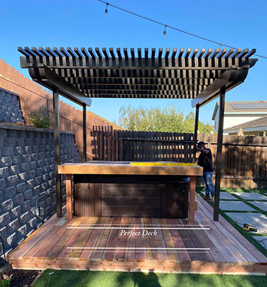 Cedar Decking in Tarzana, CA