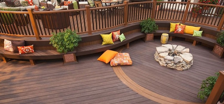 Gray TREX Decking in Tarzana, CA